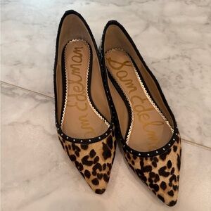 Sam Edelman Animal Print Pointed Flats